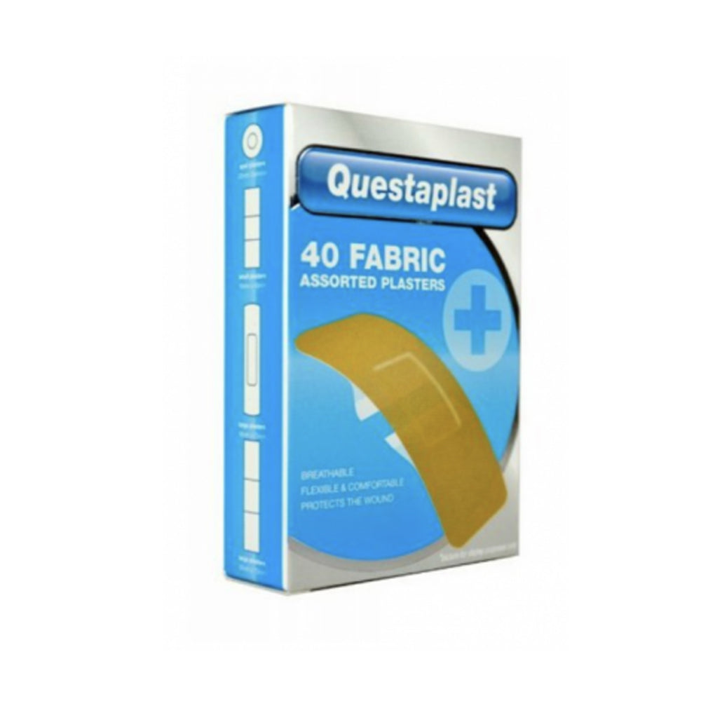 Questaplast-Assorted-Fabric-Plasters-40-Stk Questaplast-Assorted-Fabric-Plasters-40-Stk